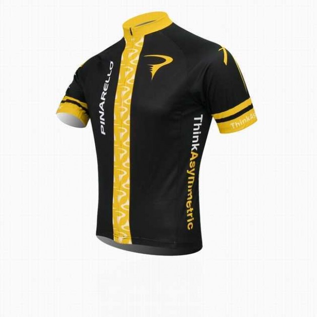 2014 Pinarello Wielershirt Met Korte Mouwen Zwart Geel 2014 Pinarello Wielershirt Met Korte Mouwen Zwart Geel