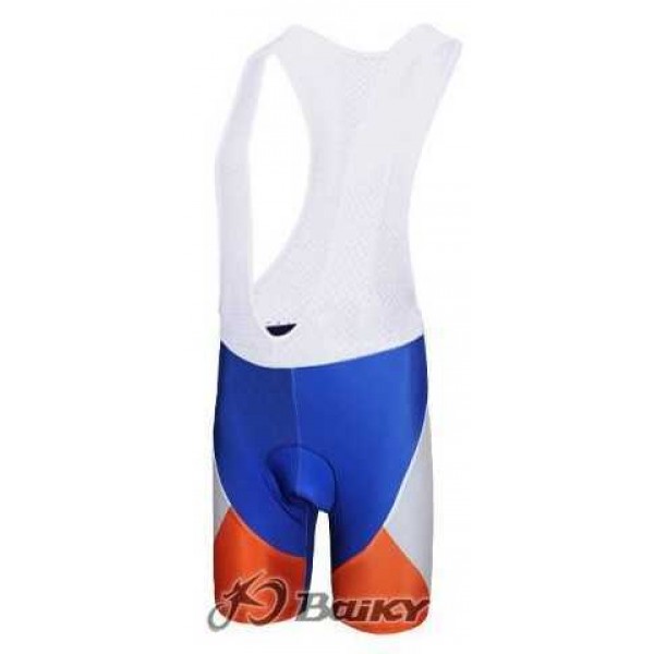 Rabobank Pro Team Korte Fietsbroeken Bib Oranje Blauw