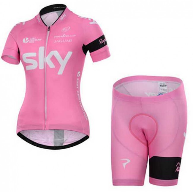 2015 Sky Dames Fietskleding Korte Mouw+Fiets Broek 2015 Sky Dames Fietskleding Korte Mouw+Fiets Broek