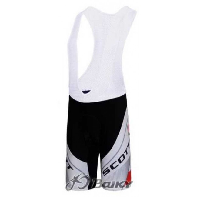 Scott Racing Teams Korte Fietsbroeken Bib Wit Rood Scott Racing Teams Korte Fietsbroeken Bib Wit Rood