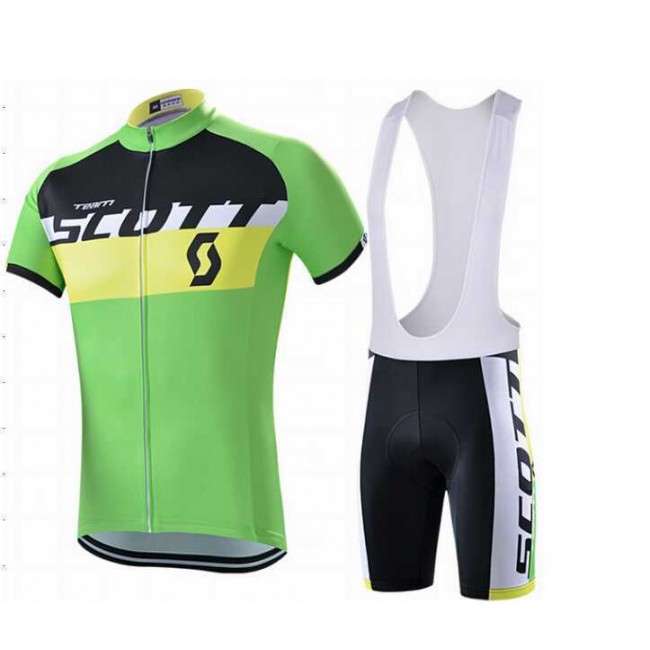 2015 Scott RC Fietskleding Set Fietsshirt Met Korte Mouwen+Korte Koersbroek Groen 2015 Scott RC Fietskleding Set Fietsshirt Met Korte Mouwen+Korte Koersbroek Groen