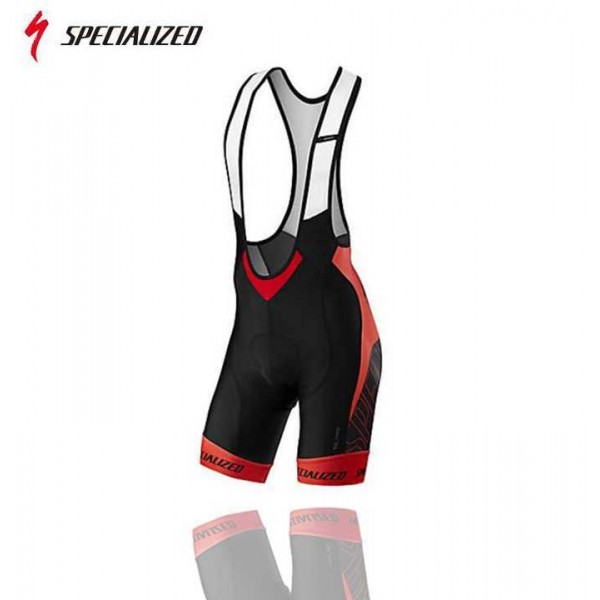 2016 Team Specialized Korte Fietsbroeken Bib Zwart Rood