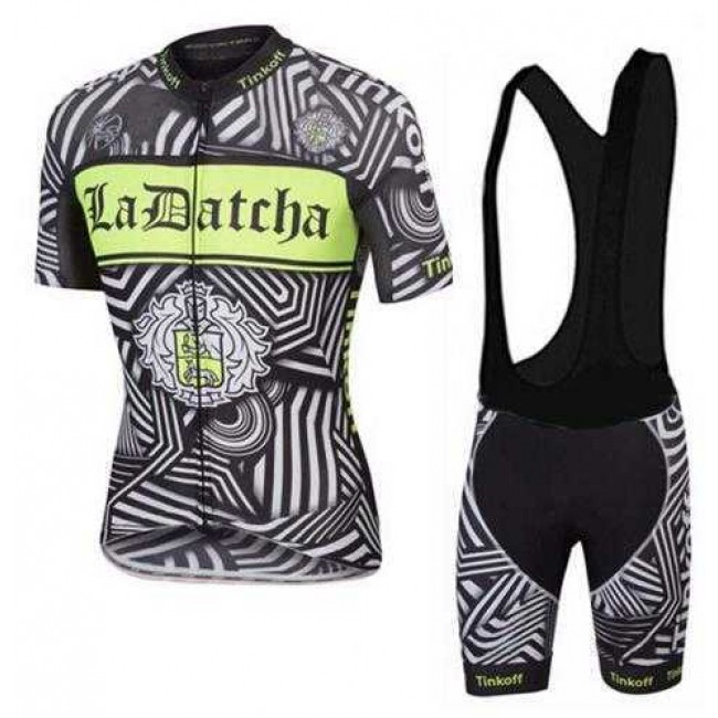 2016 Ladatcha Tinkoff Zebra Fietskleding Set Fietsshirt Met Korte Mouwen+Korte Koersbroek Zwart 2016 Ladatcha Tinkoff Zebra Fietskleding Set Fietsshirt Met Korte Mouwen+Korte Koersbroek Zwart