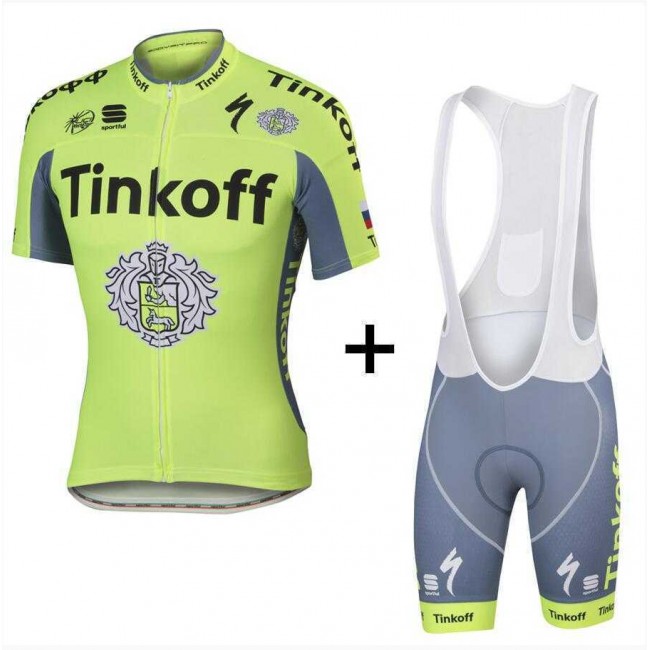 2016 Tinkoff Fietskleding Set Fietsshirt Met Korte Mouwen+Korte Koersbroek 2016 Tinkoff Fietskleding Set Fietsshirt Met Korte Mouwen+Korte Koersbroek