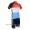 Trek Factory Racing Wielerkleding Set Wielershirts Korte Mouw+Fietsbroek Rood Wit