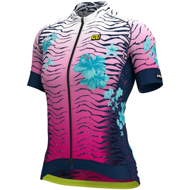 Dames Ale Graphics PRR Savana-Roze Blauw Wielershirt Korte Mouw Dames Ale Graphics PRR Savana-Roze Blauw Wielershirt Korte Mouw