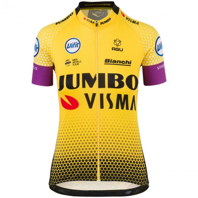 Jumbo Visma 2019 Dames Wielershirt Korte Mouw Jumbo Visma 2019 Dames Wielershirt Korte Mouw