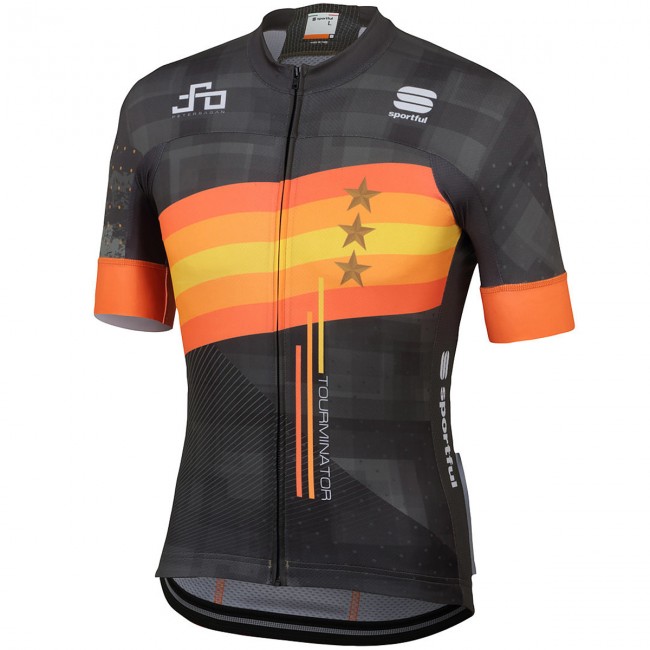 Team Sagan Stars 2019 Black Wielershirt Korte Mouw Team Sagan Stars 2019 Black Wielershirt Korte Mouw