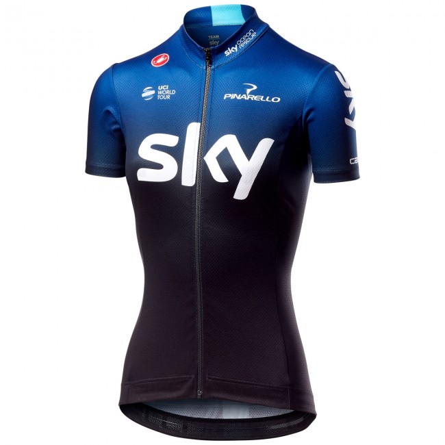TEAM SKY 2019 Dames Wielershirt Korte Mouw TEAM SKY 2019 Dames Wielershirt Korte Mouw