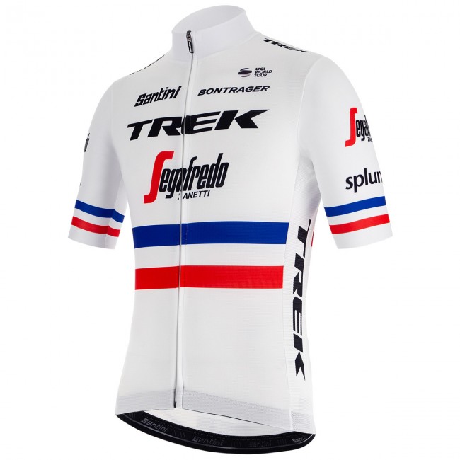 Trek Segafredo 2019 French Champion Wielershirt Korte Mouw Trek Segafredo 2019 French Champion Wielershirt Korte Mouw